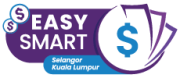 easy smart loan logo purple blue