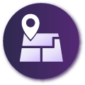 icon pin on map